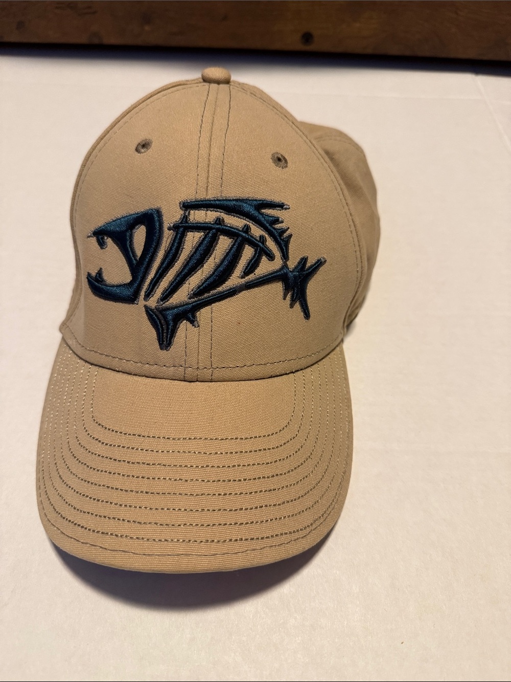 G.Loomis Tan Cap with Teal Fish Embroidery